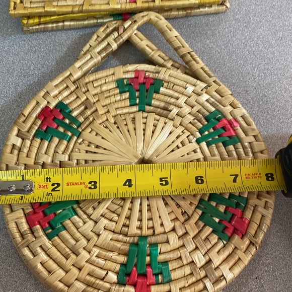 Vintage boho trivet lot - Picture 11 of 12